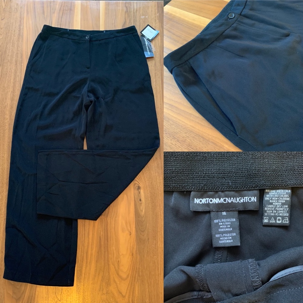 Norton McNaughton Black slacks